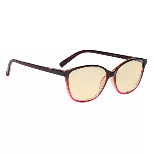 Cat-Eye Blue Light Blocking Reading Glasses Yellow Tinted for Women