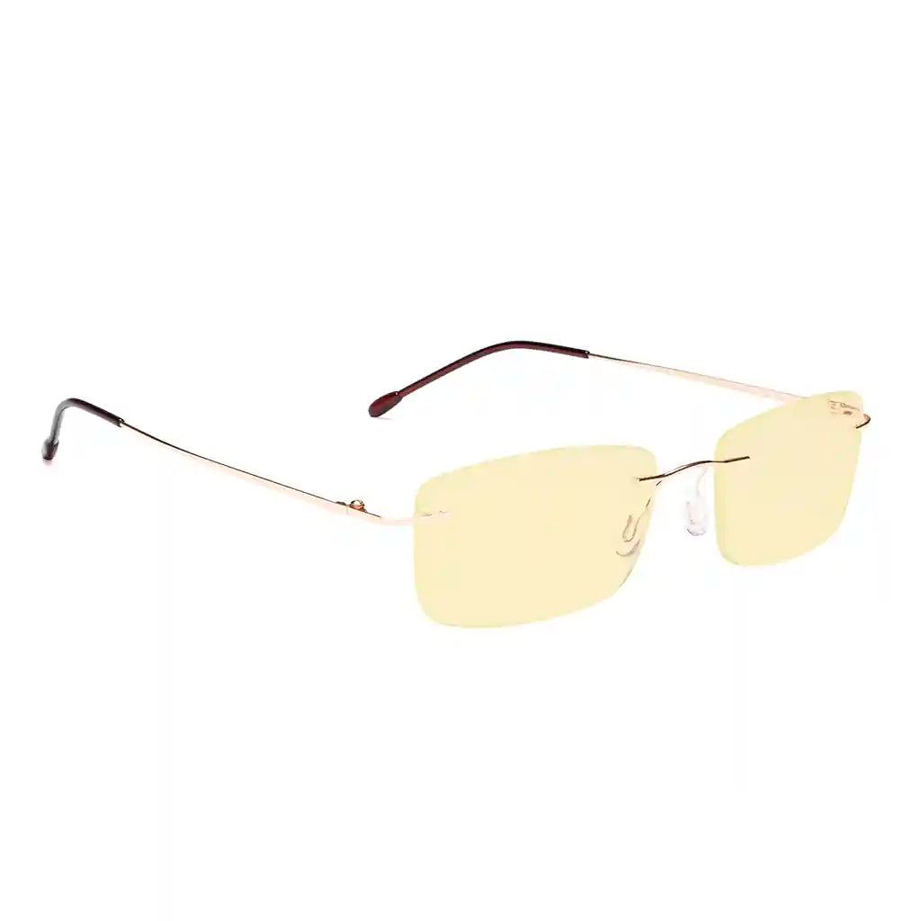 Rimless Blue Light Blocking Reading Glasses Women Men