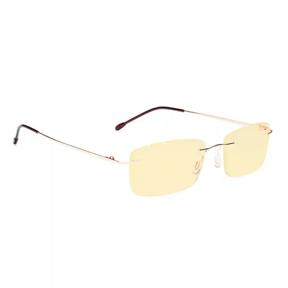 Rimless Blue Light Blocking Reading Glasses Women Men