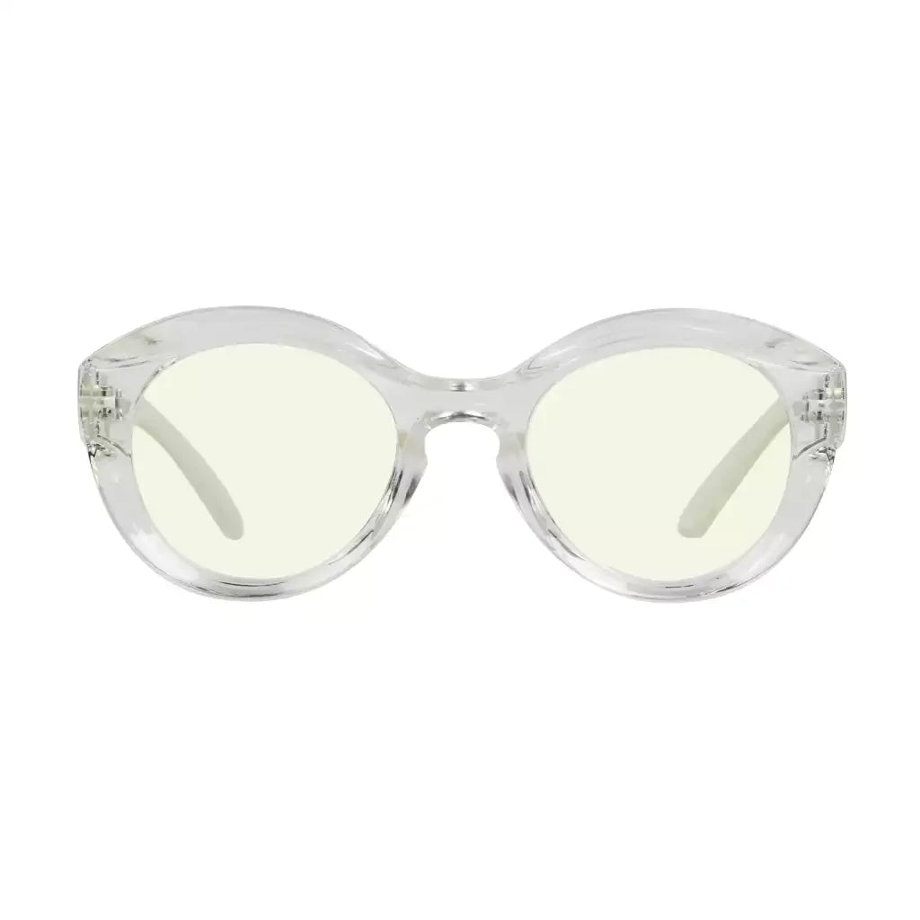 Round Oval Blue Light Blocking Reading Glasses for Women