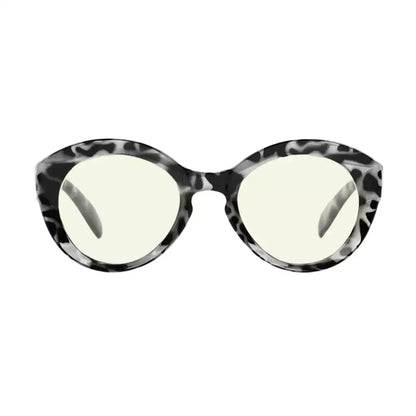 Round Oval Blue Light Blocking Reading Glasses for Women