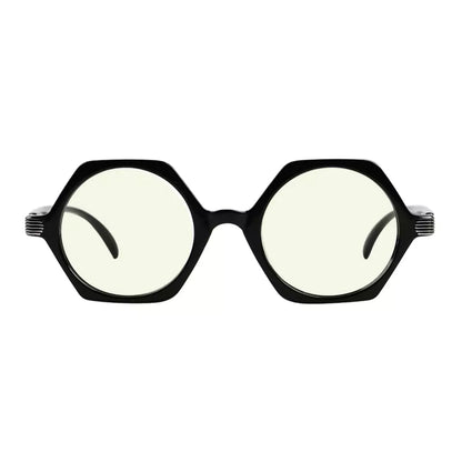 Hexagon Small Blue Light Blocking Reading Glasses for Women