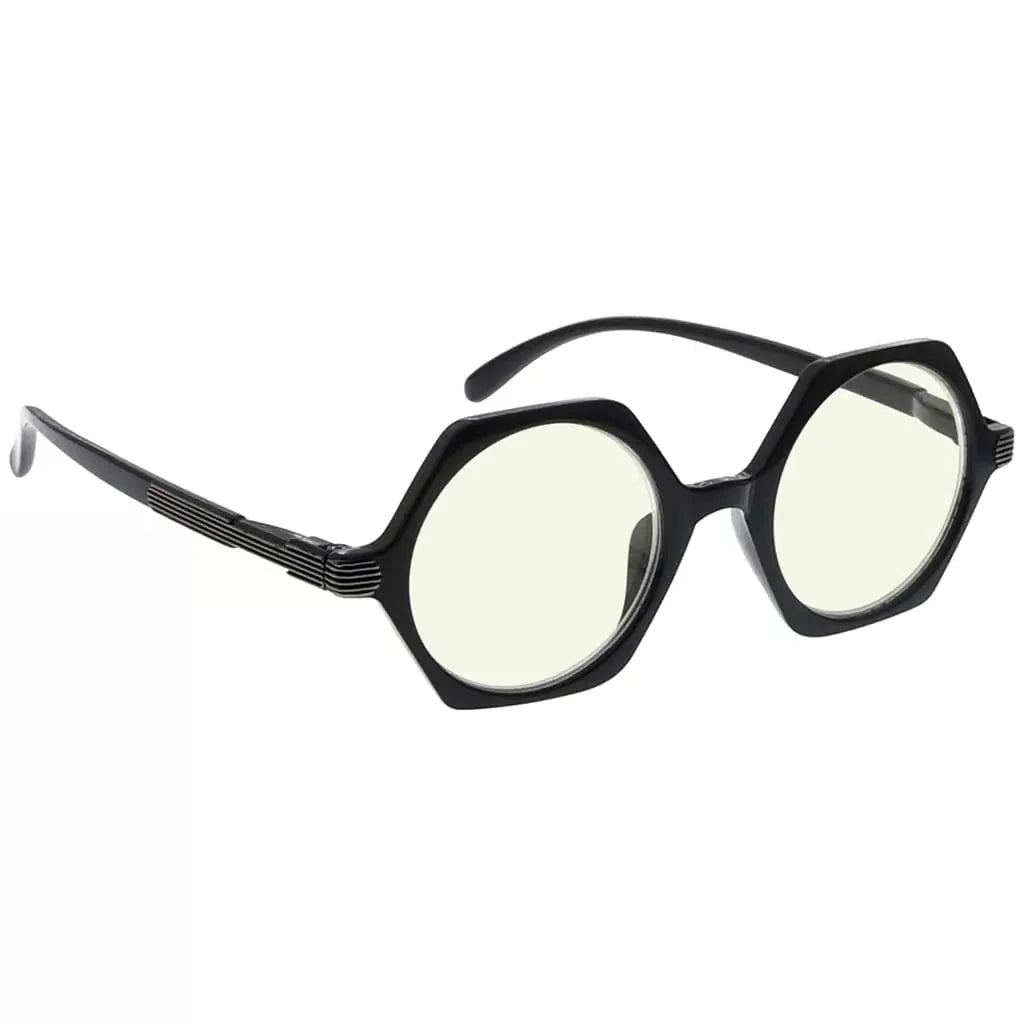 Hexagon Small Blue Light Blocking Reading Glasses for Women