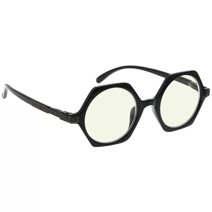 Hexagon Small Blue Light Blocking Reading Glasses for Women