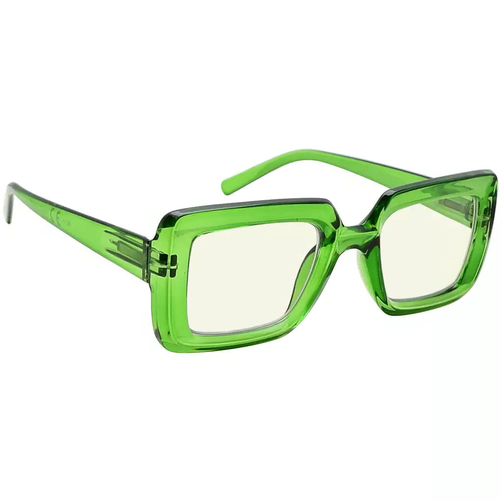 Square Blue Light Blocking Reading Glasses for Women