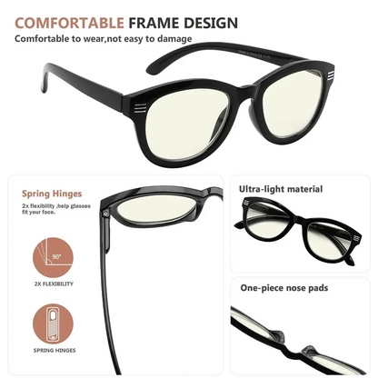 Cat-Eye Blue Light Blocking Reading Glasses For Women