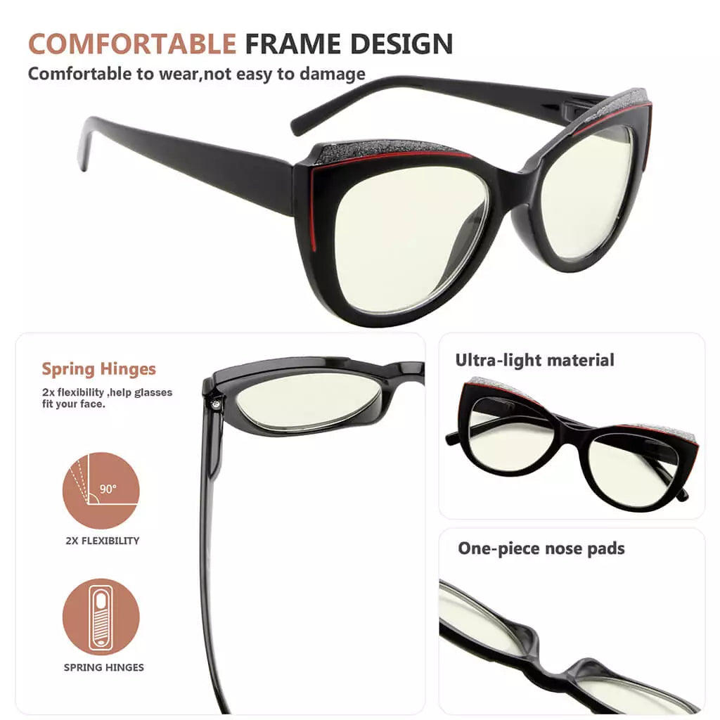 Cat Eye Blue Light Blocking Glasses for Women