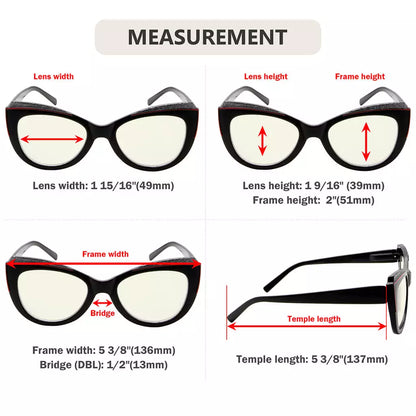 Cat Eye Blue Light Blocking Glasses for Women