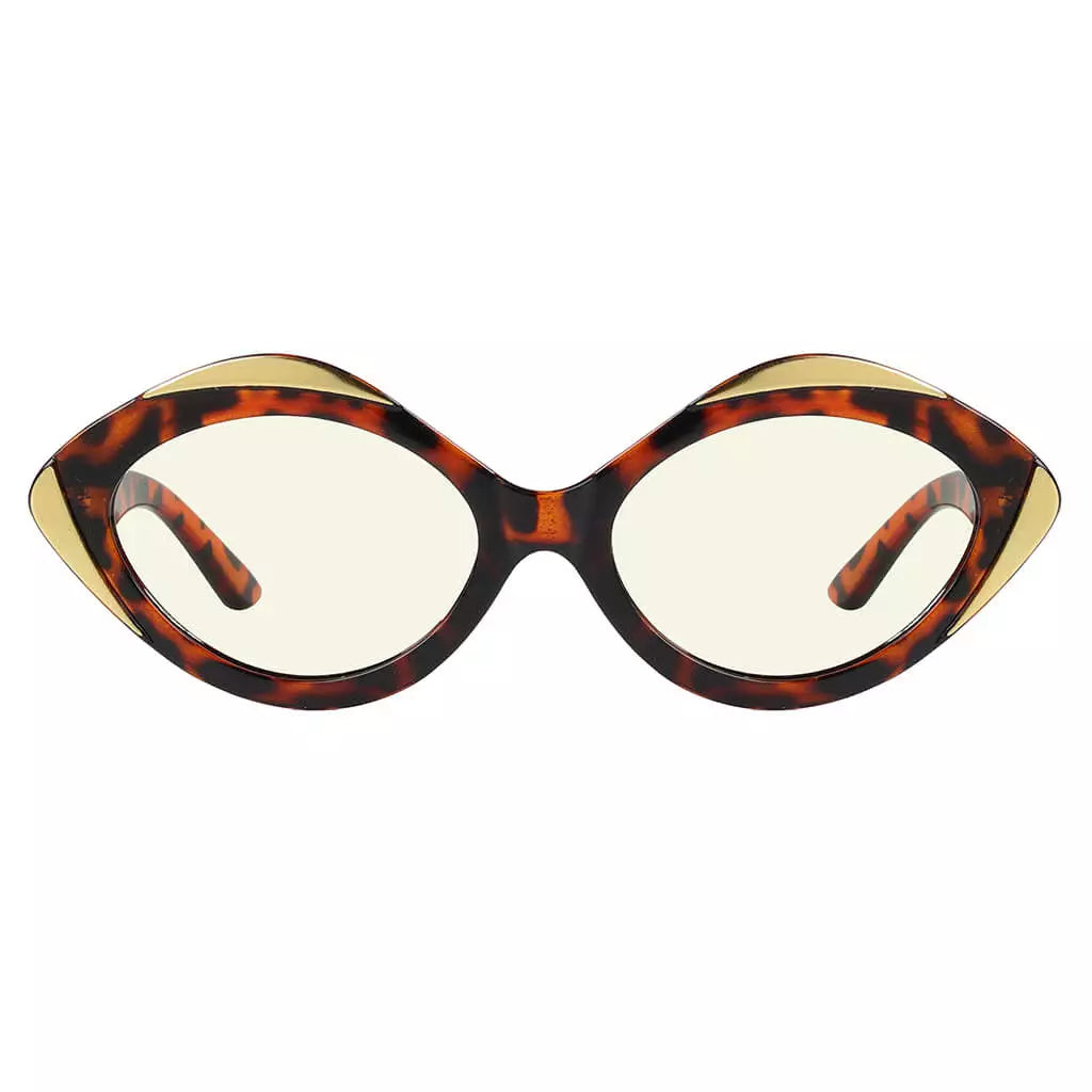 Oval Blue Light Blocking Reading Glasses for Women