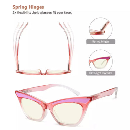 Cat-eye Blue Light Blocking Reading Glasses for Women