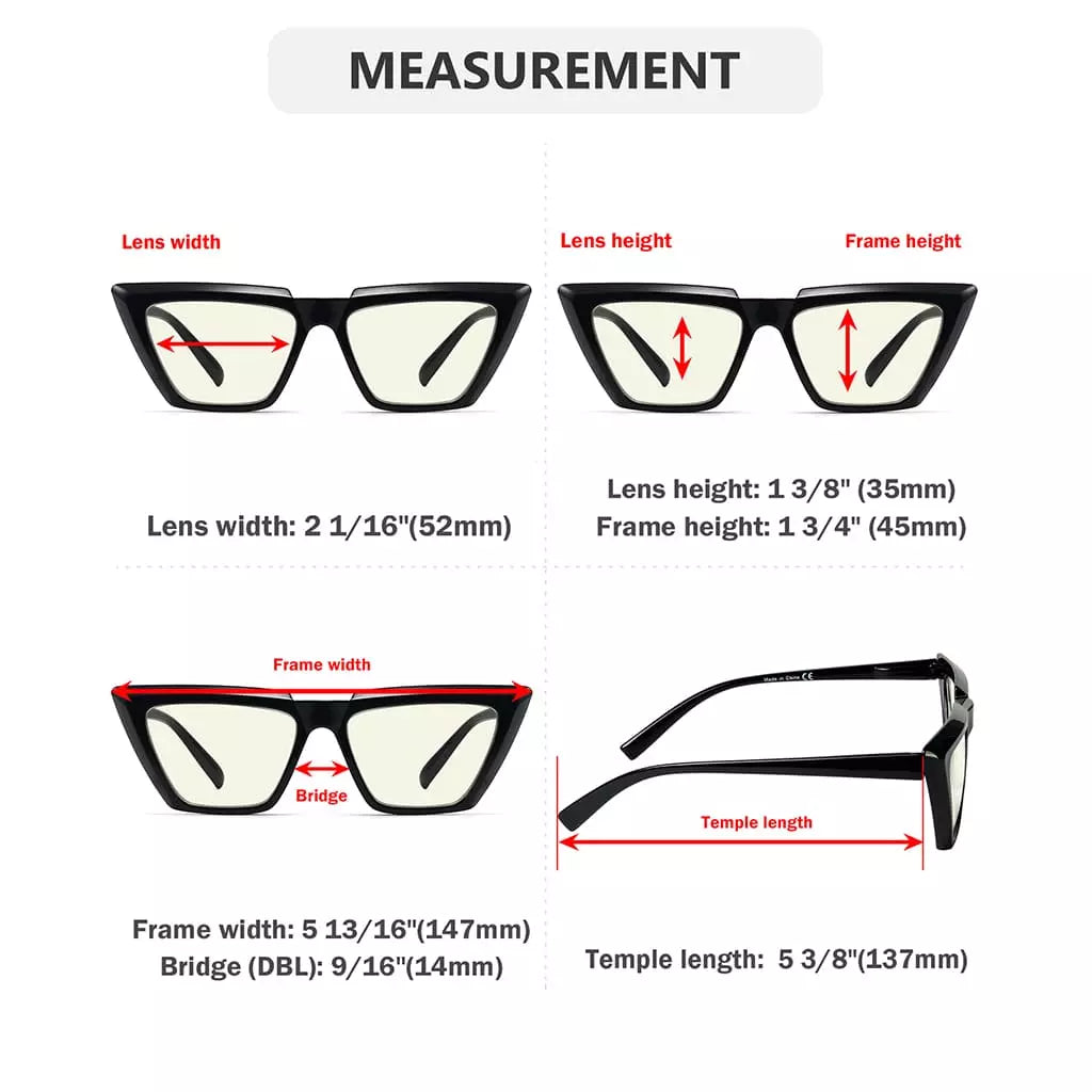 Cat-eye Blue Light Blocking Reading Glasses