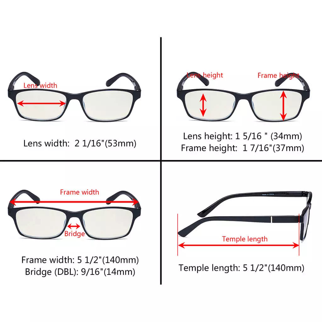 Comfort Blue Light Blocking Reading Glasses for Women Men