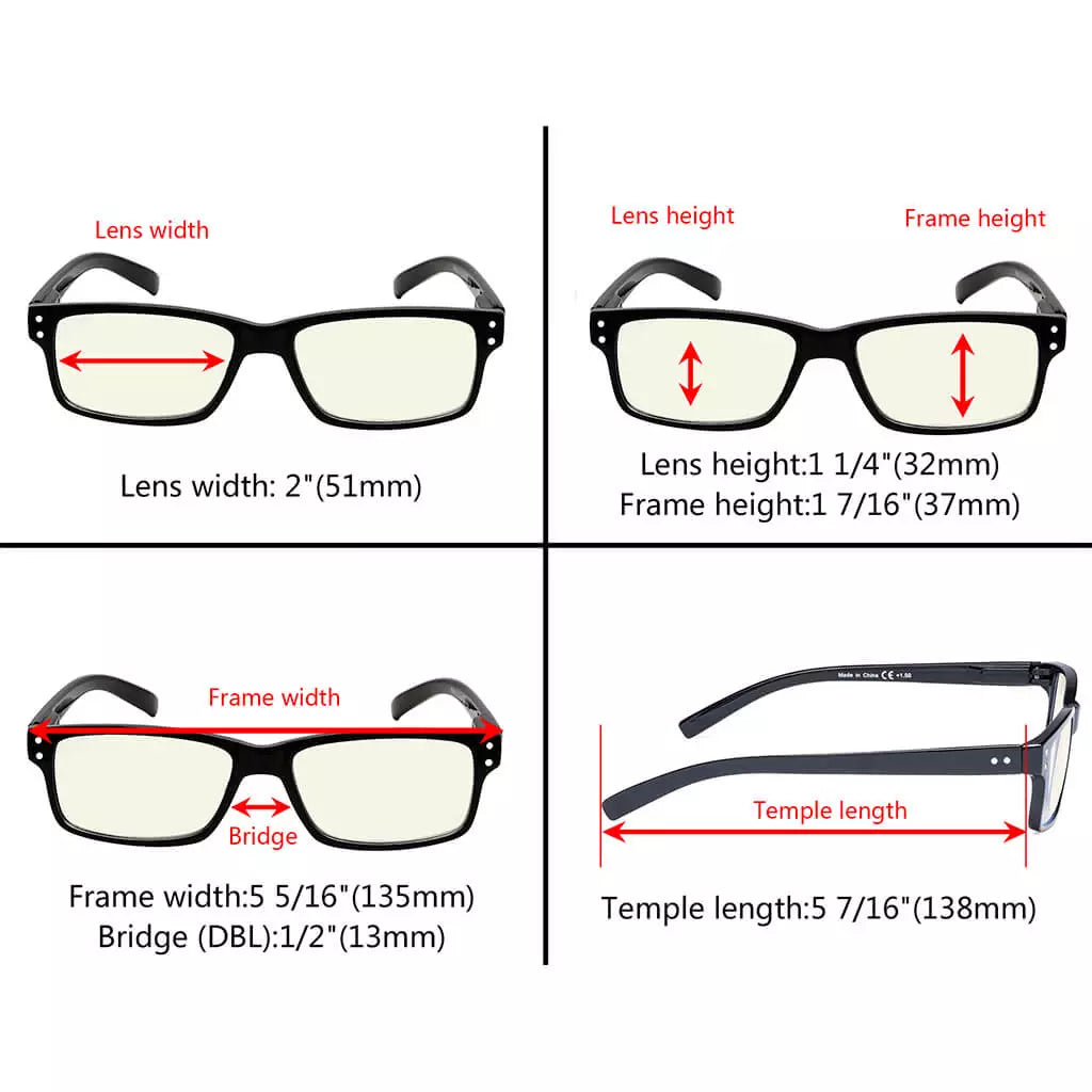 Cgccl Blue Light Blocking Reading Glasses Light Yellow Tinted