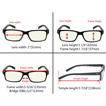 Cgccl Blue Light Blocking Reading Glasses Light Yellow Tinted