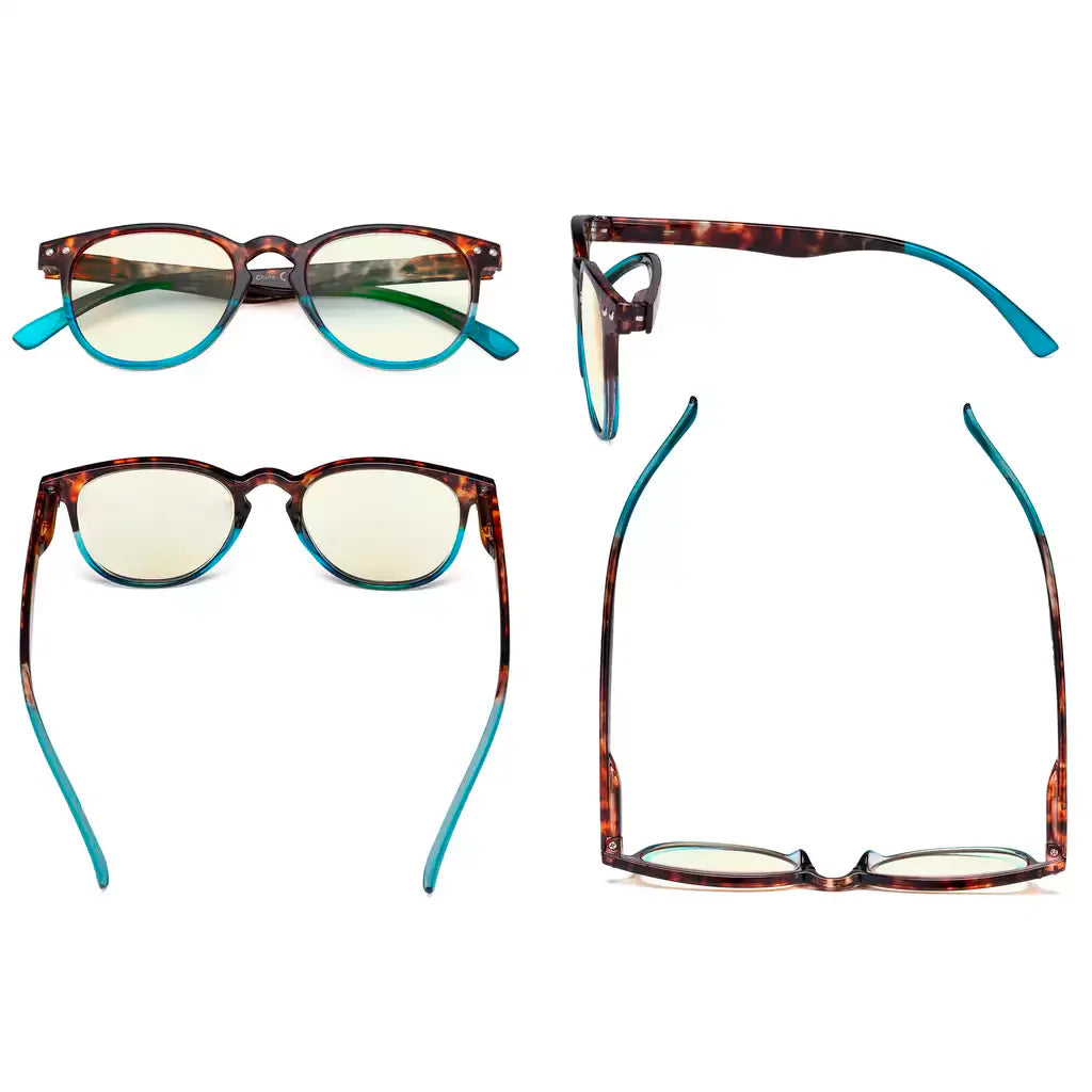 Vintage Blue Light Blocking Reading Glasses Women