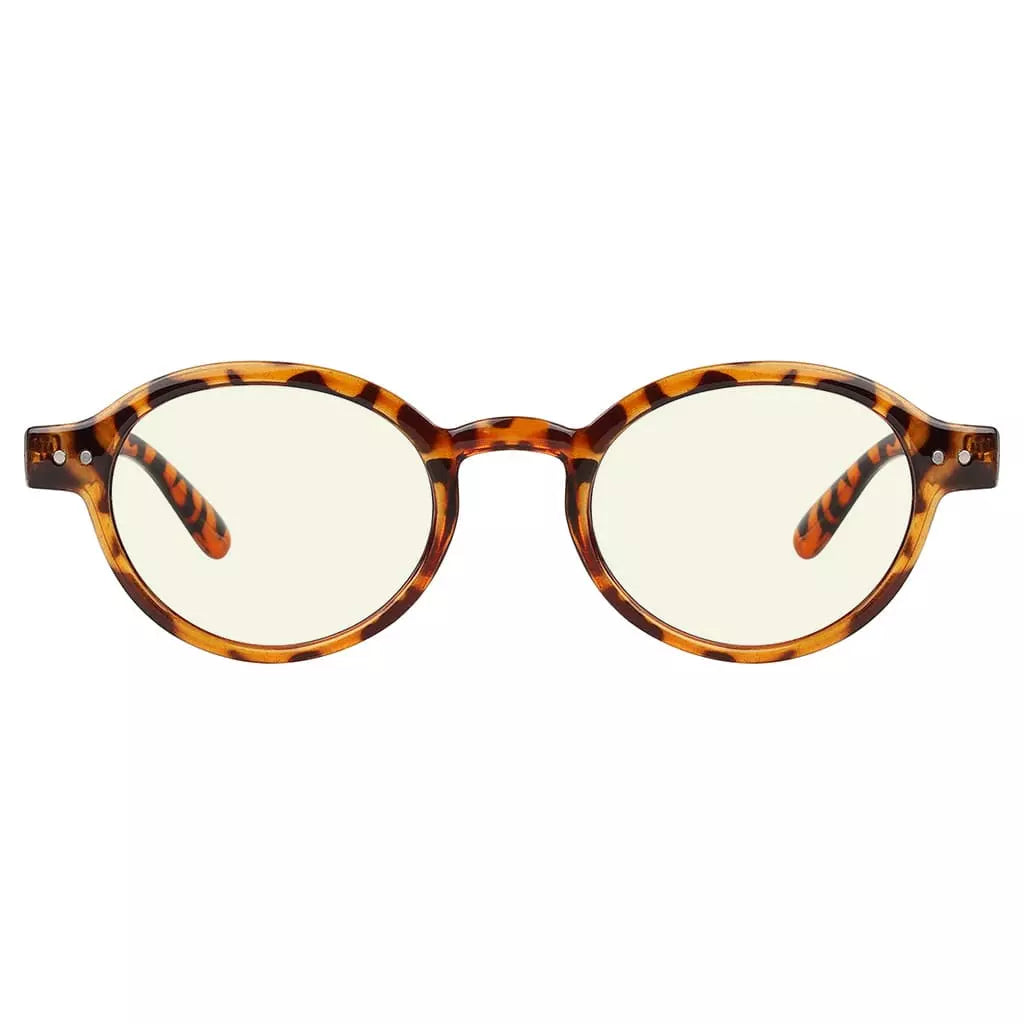 Round Blue Light Blocking Reading Glasses Women Men