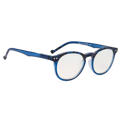 Oval Round Blue Light Blocking Reading Glasses For Women