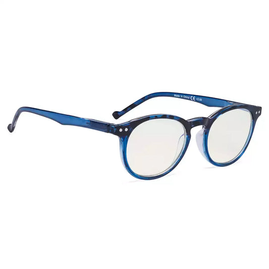 Oval Round Blue Light Blocking Reading Glasses For Women