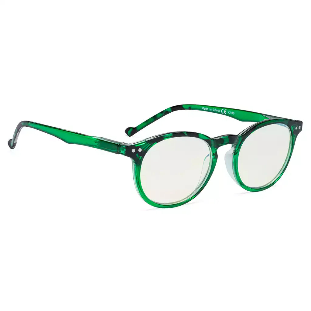 Oval Round Blue Light Blocking Reading Glasses For Women