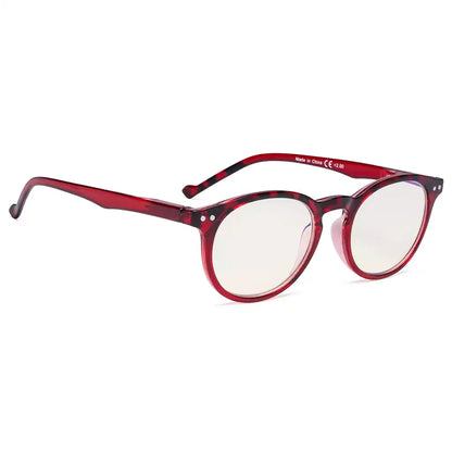 Oval Round Blue Light Blocking Reading Glasses For Women