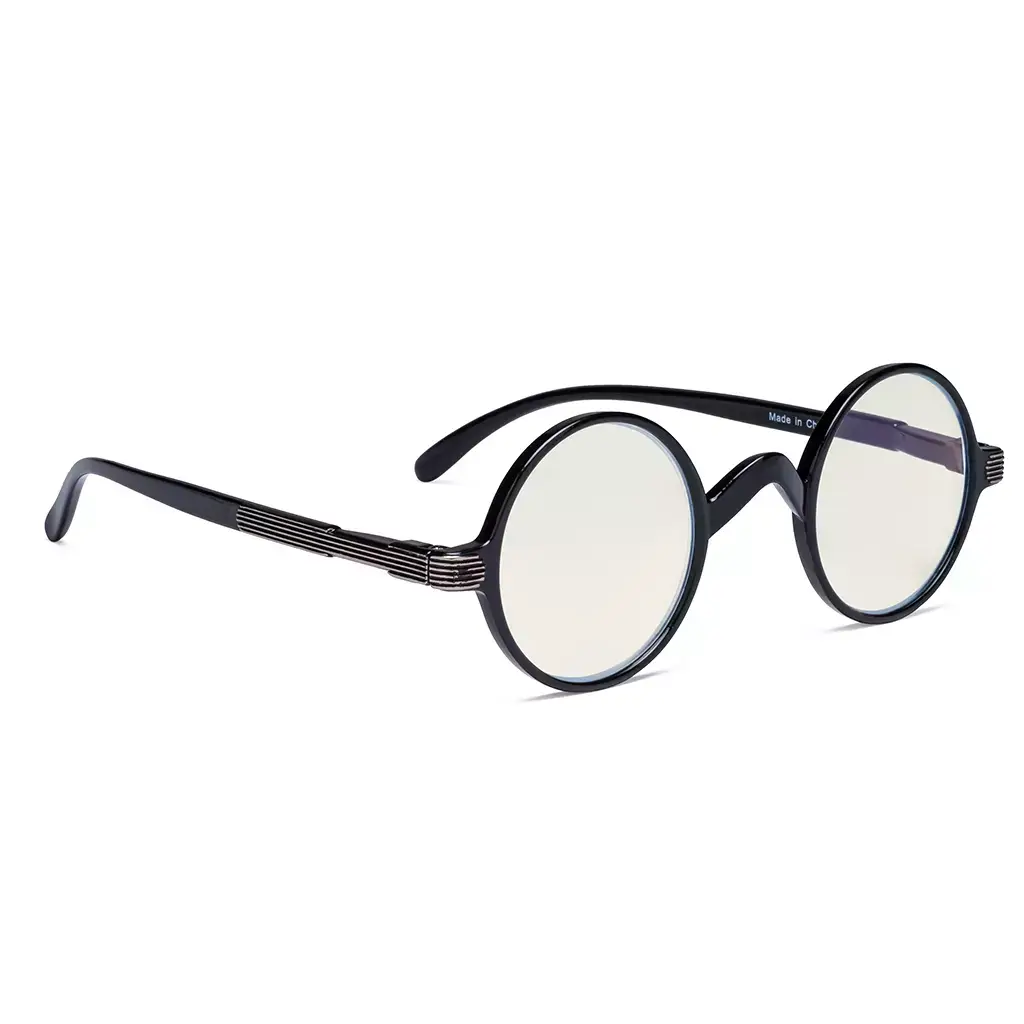 Round Blue Light Blocking Reading Glasses Women Men