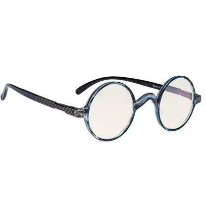 Round Blue Light Blocking Reading Glasses Women Men