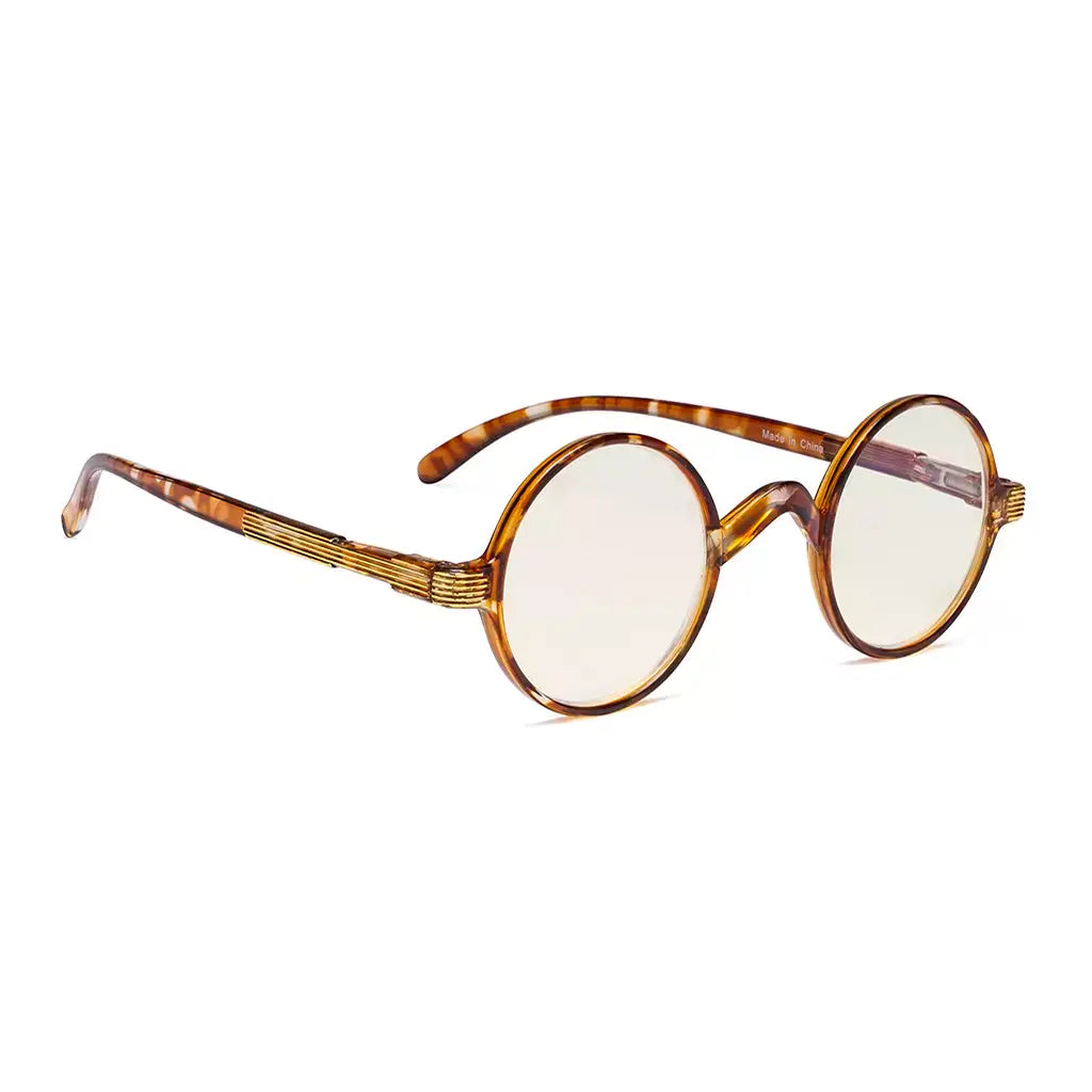 Round Blue Light Blocking Reading Glasses Women Men