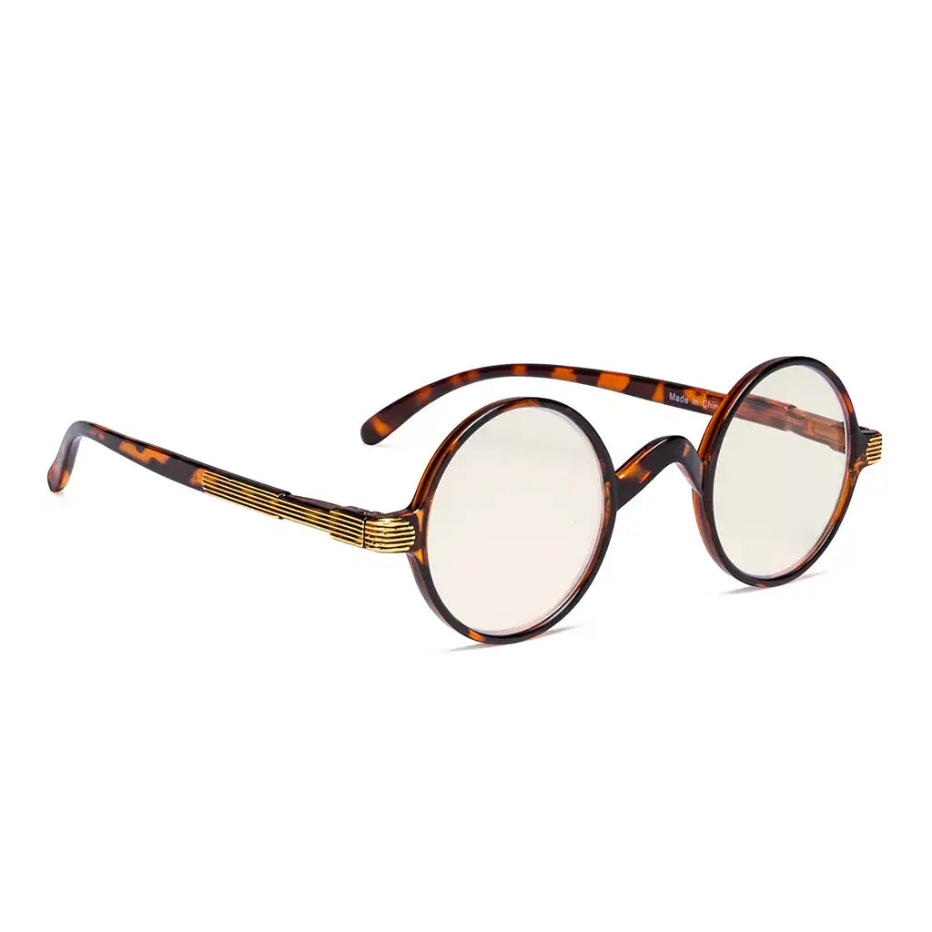 Round Blue Light Blocking Reading Glasses Women Men
