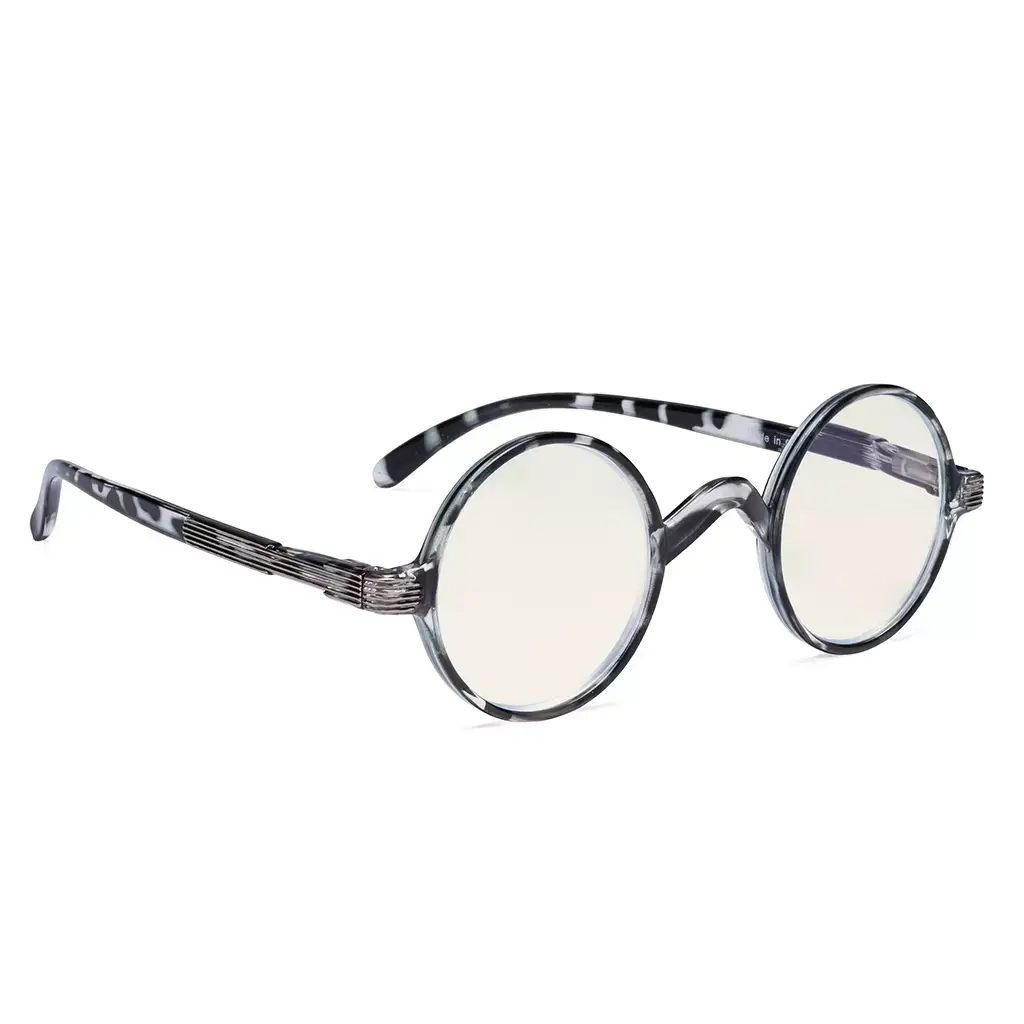Round Blue Light Blocking Reading Glasses Women Men