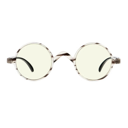 Round Blue Light Blocking Reading Glasses Women Men
