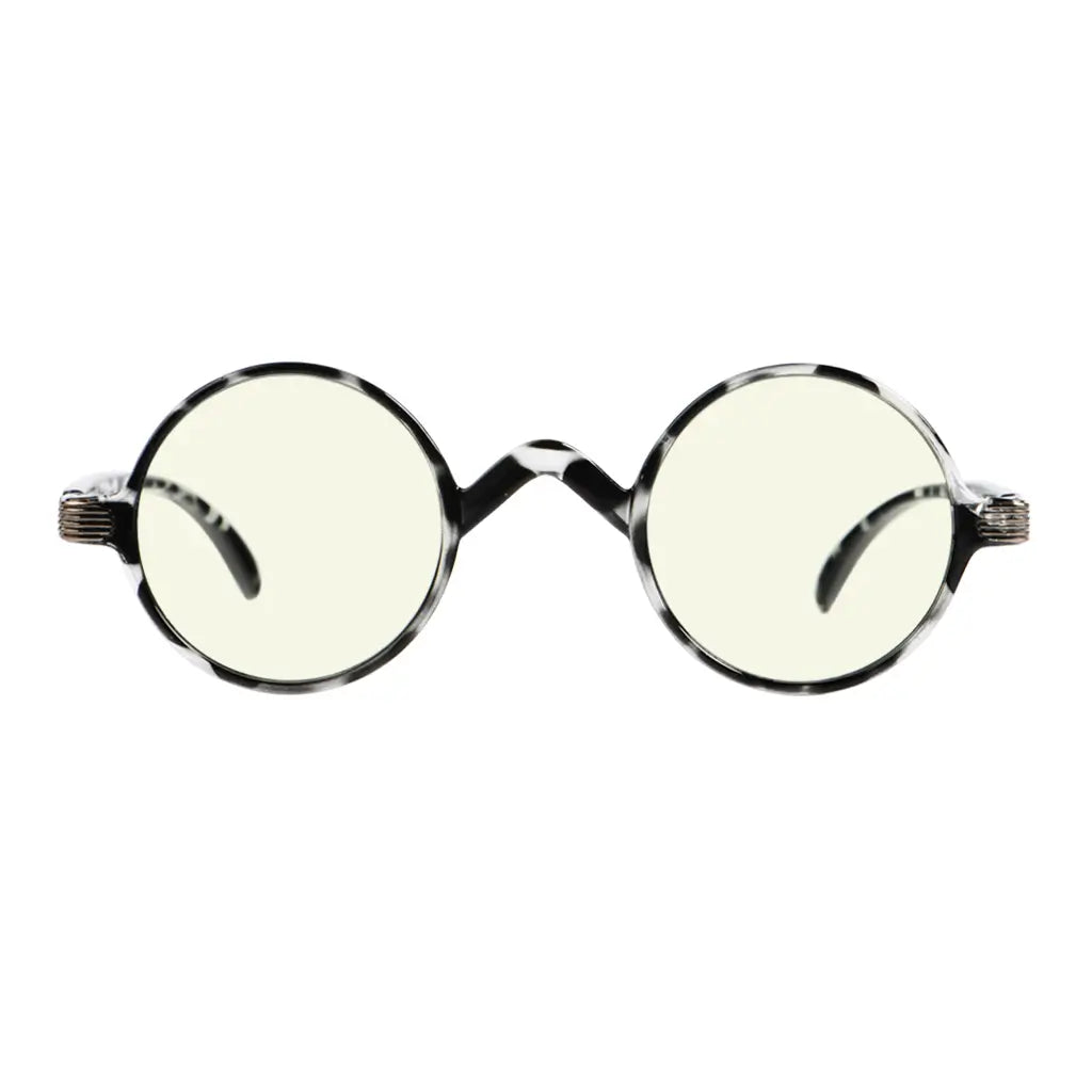 Round Blue Light Blocking Reading Glasses Women Men