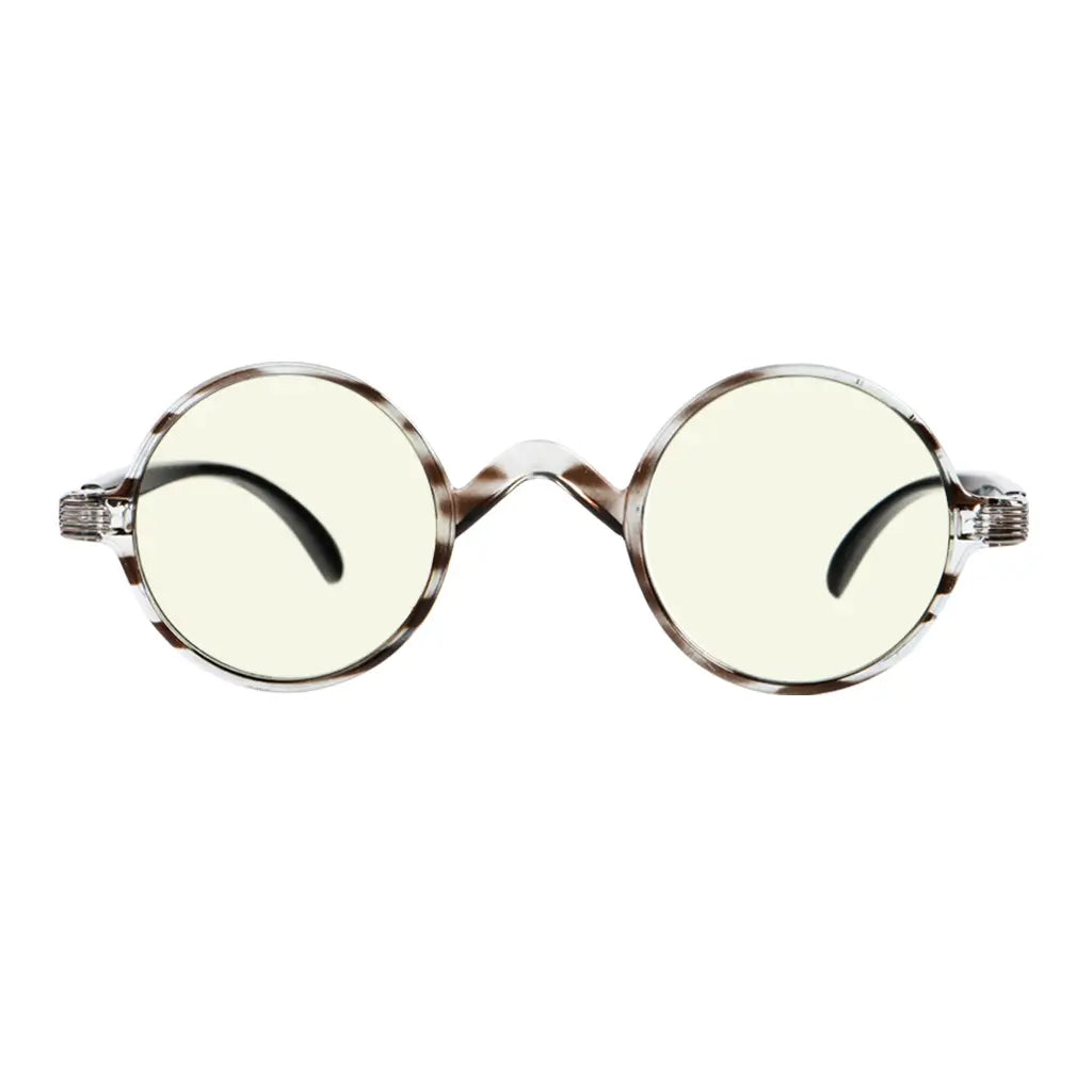 Round Blue Light Blocking Reading Glasses Women Men