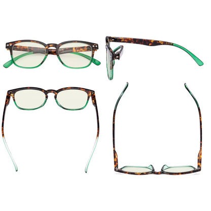 Tortoise Splicing Blue Light Blocking Reading Glasses For Women