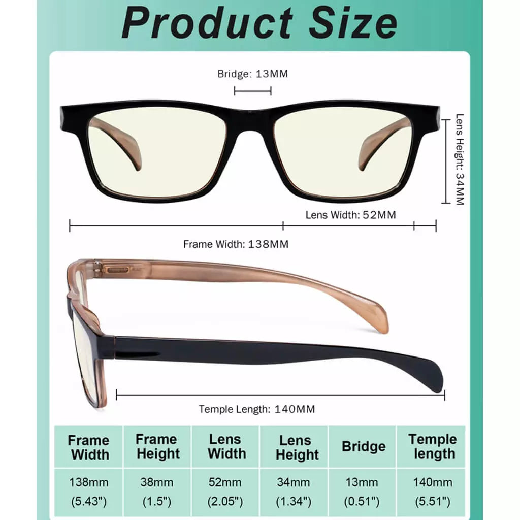 Blue Light Blocking Reading Glasses Momen Men