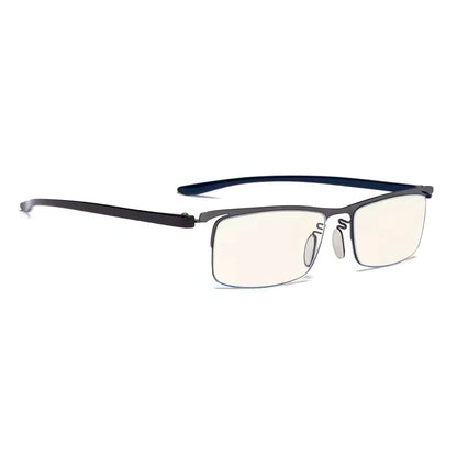 Half-rim Blue Light Blocking Reading Glasses for Women Men