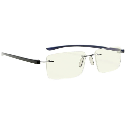 Rimless Blue Light Blocking Reading Glasses for Women