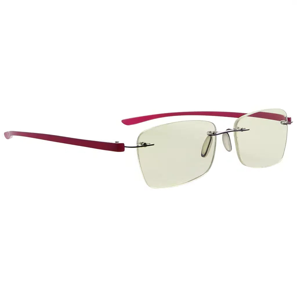 Rimless Blue Light Blocking Reading Glasses for Women