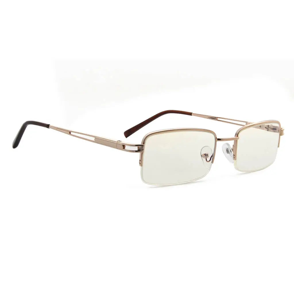 Half Rim Blue Light Blocking Reading Glasses for Men