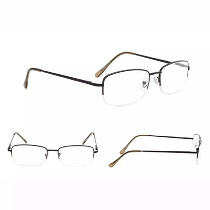 Half-Rim Vintage Blue Light Blocking Glasses Men Women