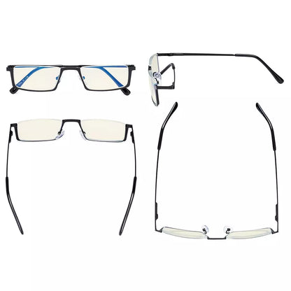 Half-Rim Blue Light Blocking Reading Glasses Women Men