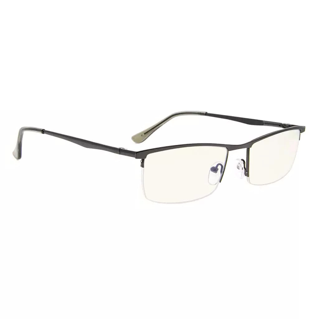 Half Rim Blue Light Blocking Glasses Men Women