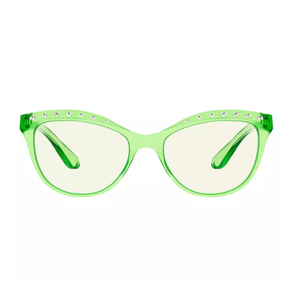 Cat-eye Rhinestone Blue Light Blocking Reading Glasses Women