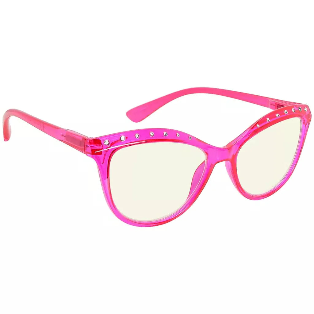 Cat-eye Rhinestone Blue Light Blocking Reading Glasses Women