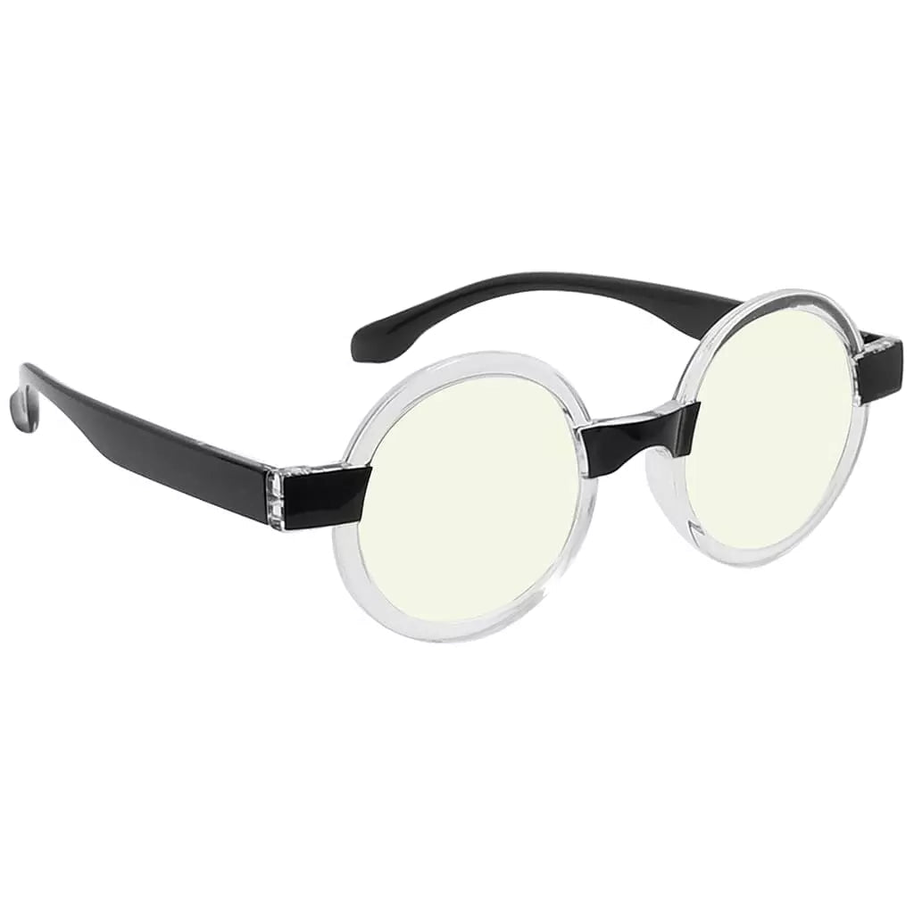 Small Round Blue Light Blocking Reading Glasses Women
