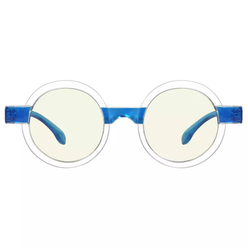Small Round Blue Light Blocking Reading Glasses Women