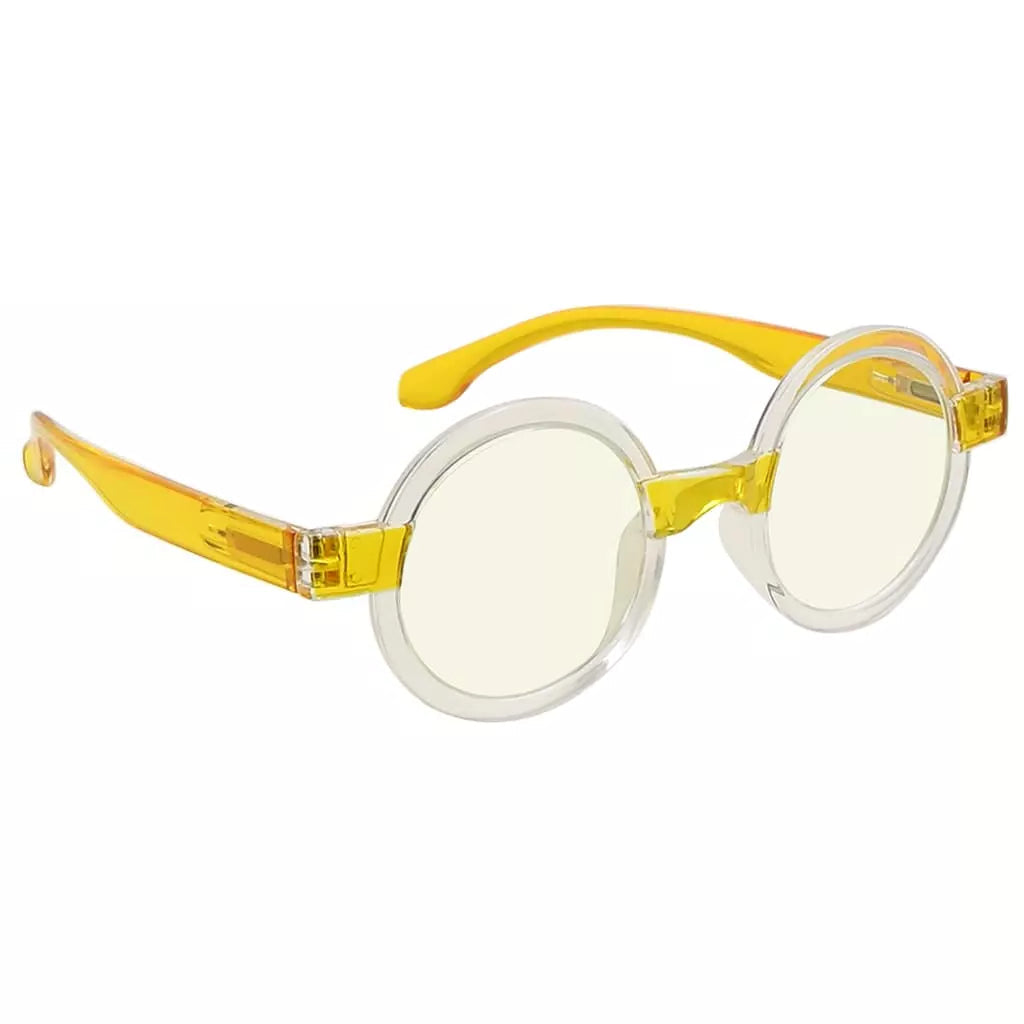 Small Round Blue Light Blocking Reading Glasses Women