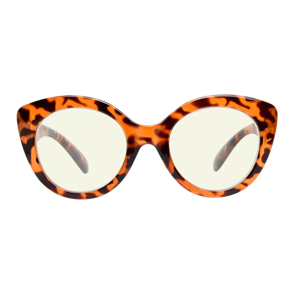 Round Blue Light Blocking Reading Glasses For Women