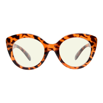 Round Blue Light Blocking Reading Glasses For Women