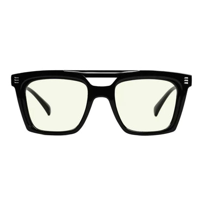 Square Blue Light Blocking Reading Glasses Double Bridge Women Men