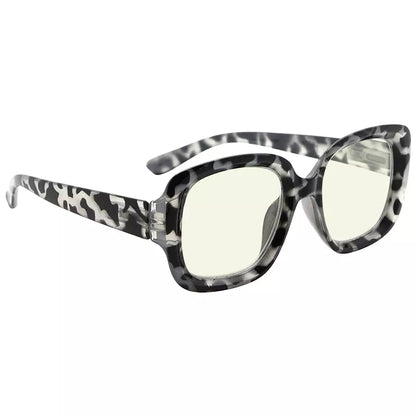 Square Blue Light Blocking Reading Glasses Women